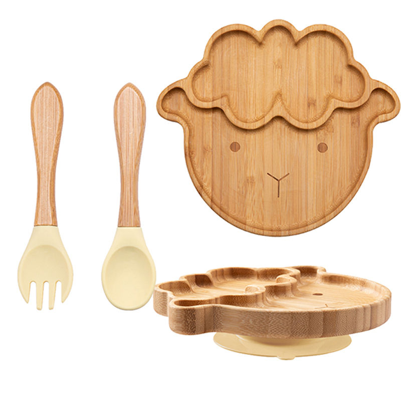 Thumbnail: Little Paws Bamboo Feeding Plate