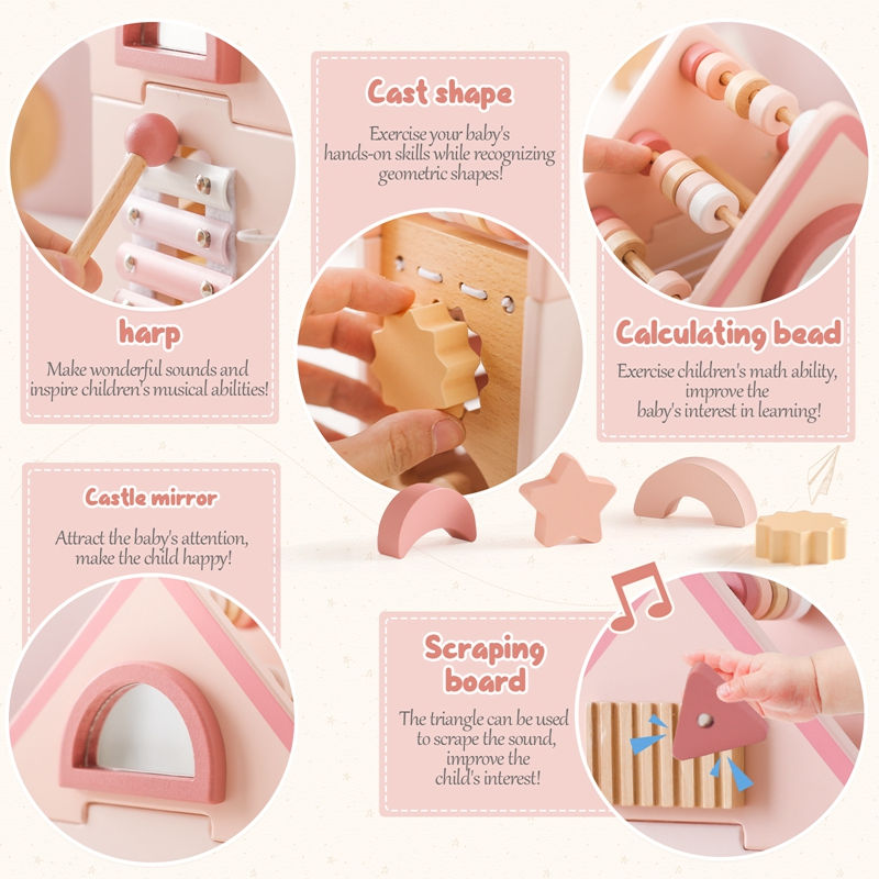 Thumbnail: Little Paws Wooden Activity Cube — 5-in-1 Forest Montessori Toy