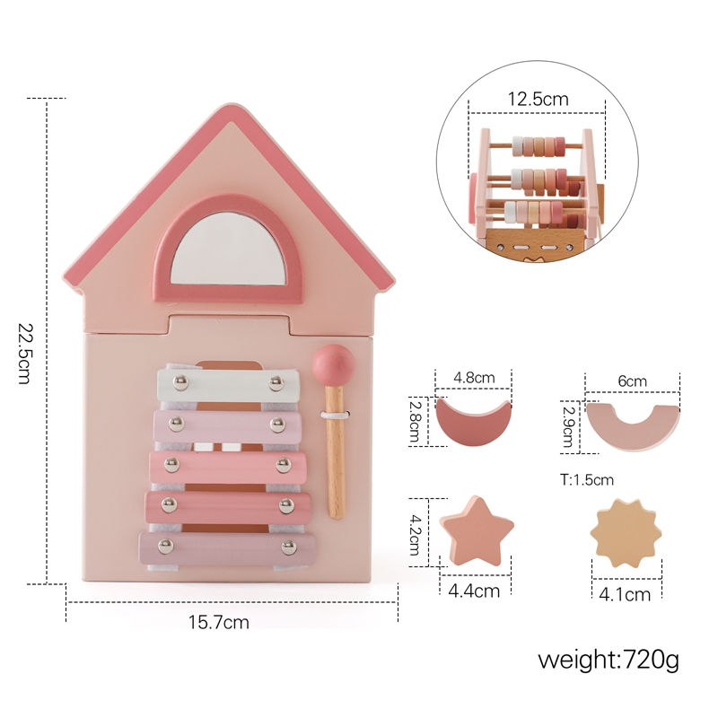 Thumbnail: Little Paws Wooden Activity Cube — 5-in-1 Forest Montessori Toy