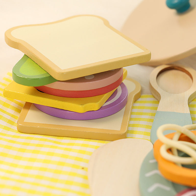 Thumbnail: Little Paws Wooden Cooking Set — Pretend Play Kitchen Utensils & Food