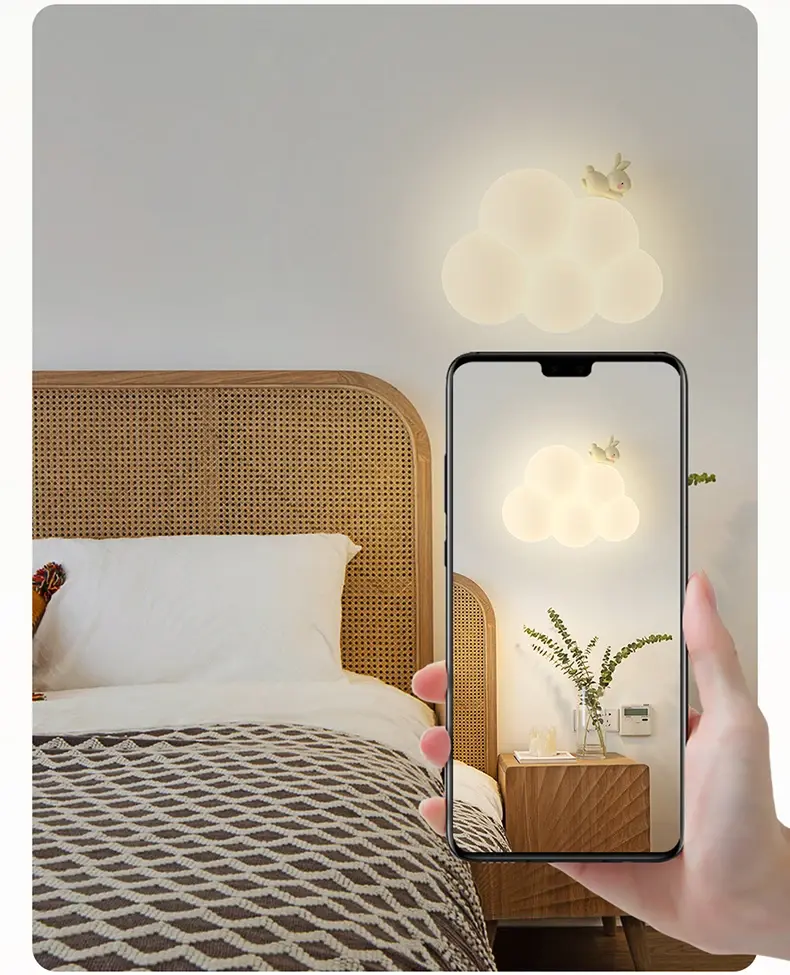 Thumbnail: Little Paws Cloud Wall Lamp