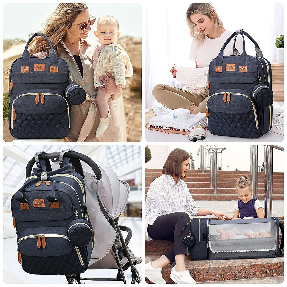 Thumbnail: Little Paws Convertible Diaper Bag Backpack