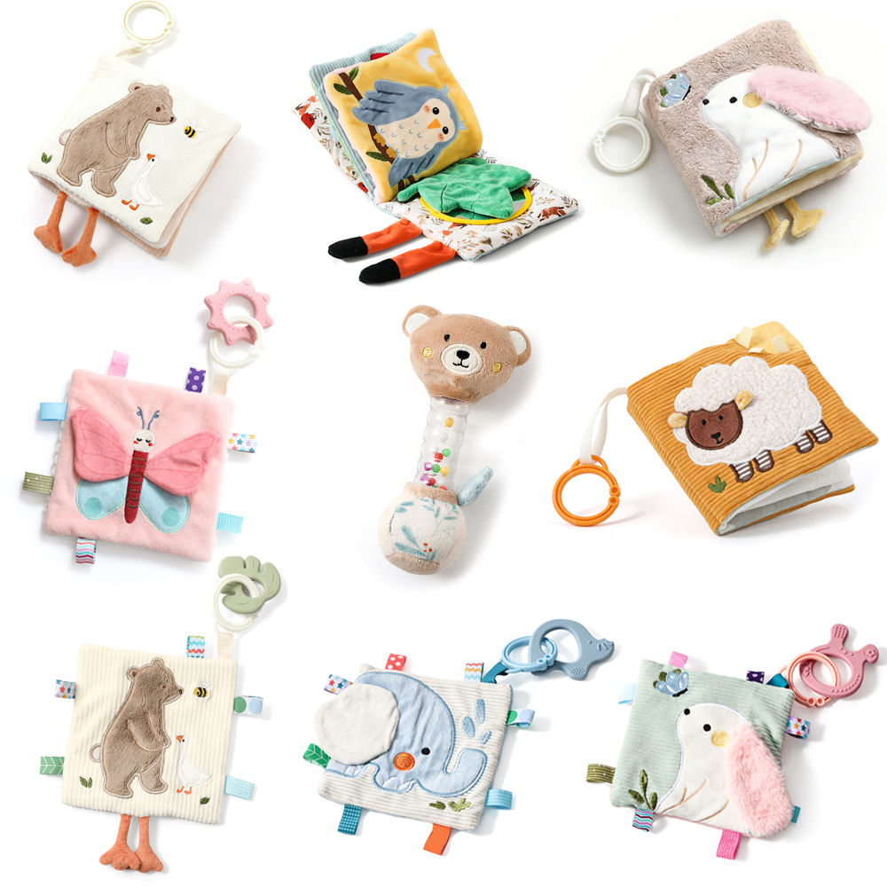 Little Paws Baby Sensory Gift Set — Cloth Book & Washcloths