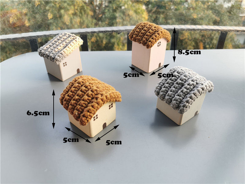 Thumbnail: Kids Wooden Toys Pastel Nordic Buiding Blocks Stacking Crochet House  Animals Ra