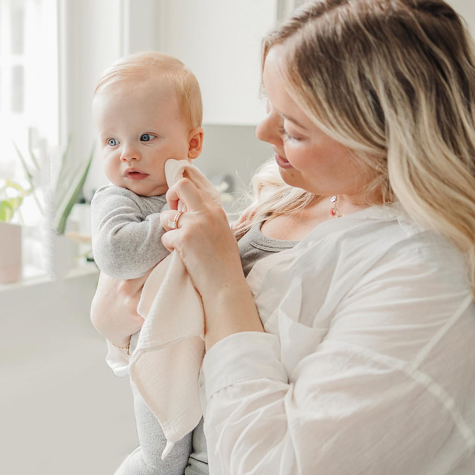 Thumbnail: Little Paws Cotton Baby Burp Cloth Set