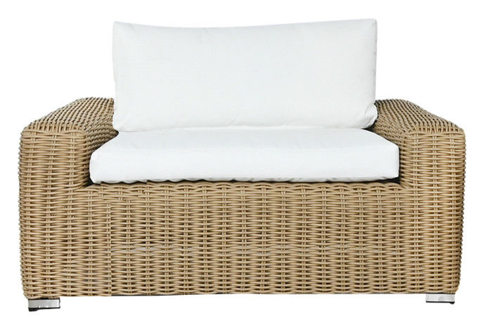 Thumbnail: Baštenska fotelja od ratana sa jastucima