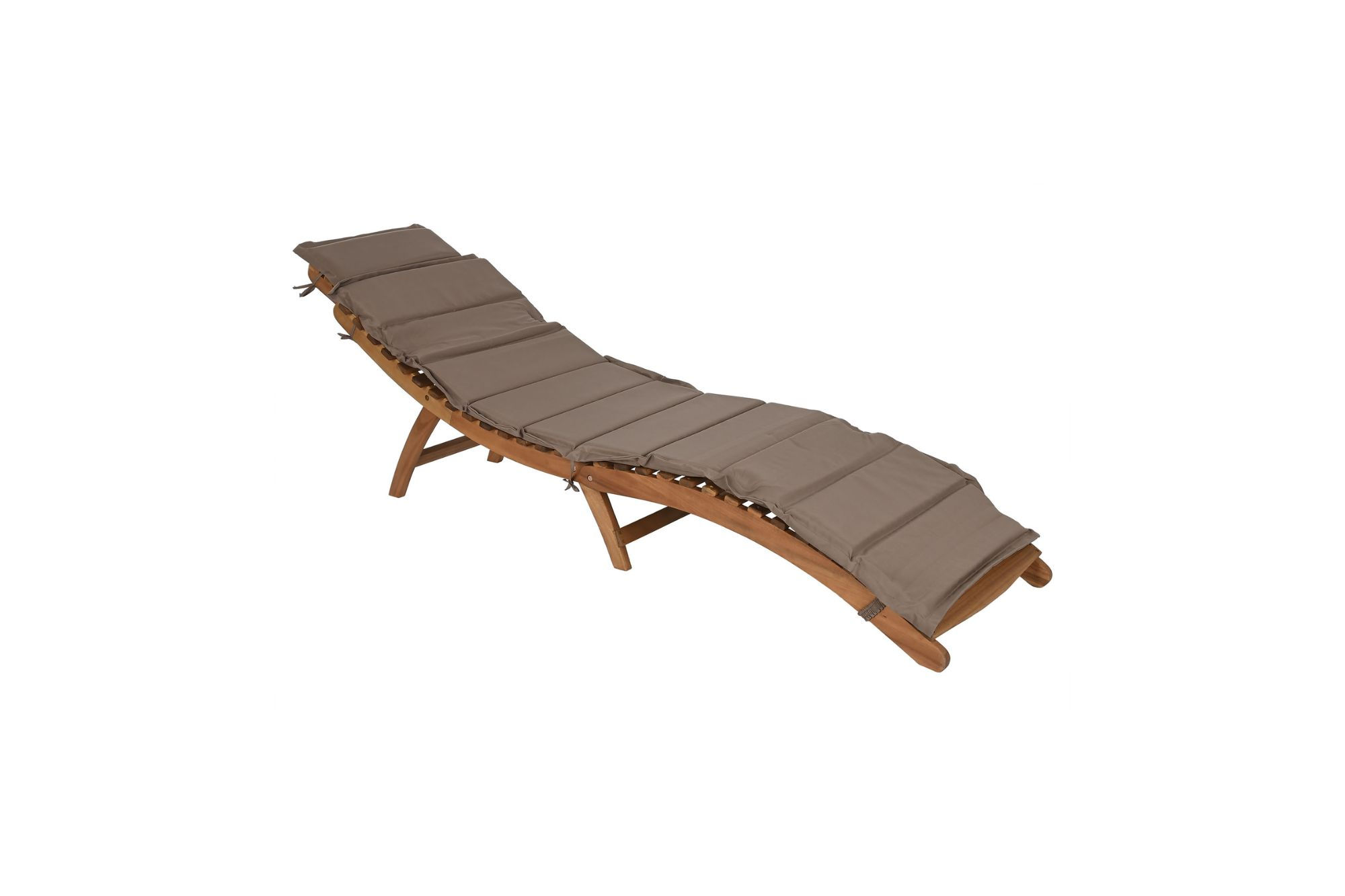 Drvena ergonomska ležaljka sklopiva, sa jastukom