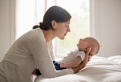 Mother Holding Baby