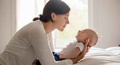 Mother Holding Baby