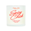 Thumbnail: Spicy Chick soy candle has red text inside white jar