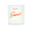 Thumbnail: Sunset soy candle with colorful text on front of jar