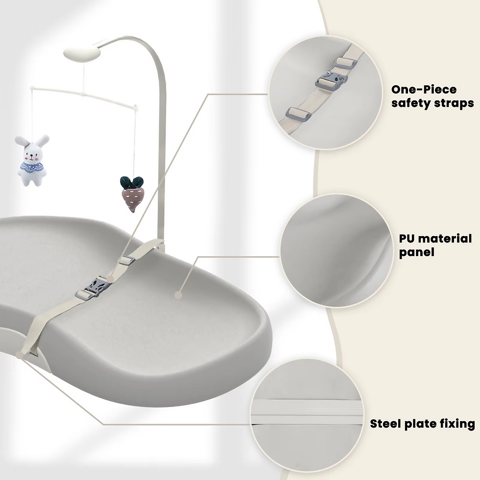 Thumbnail: Nursery-Style Contoured Baby Changing Pad – Wipe-Clean, Non-Slip Design for Ch