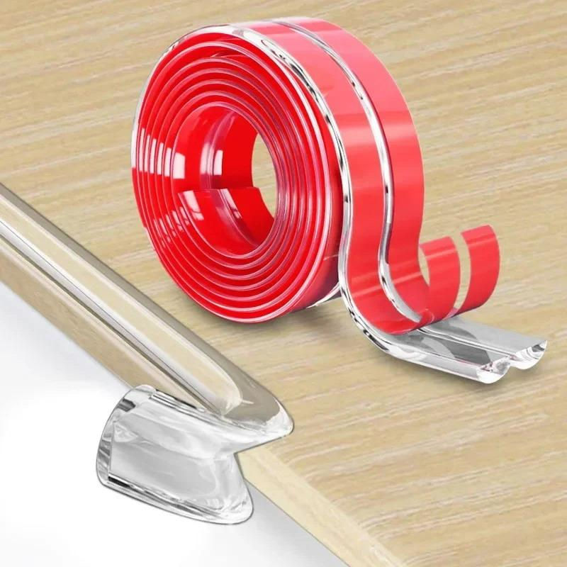 Thumbnail: ✔1/2/ Table Edge Guard Furniture Corner Protector Strip Self Adhesive Transpar