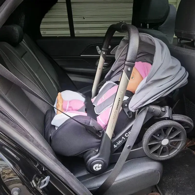 Thumbnail: 4-in-1 baby two-way stroller Multifunctional newborn baby stroller 3in1 Foldable