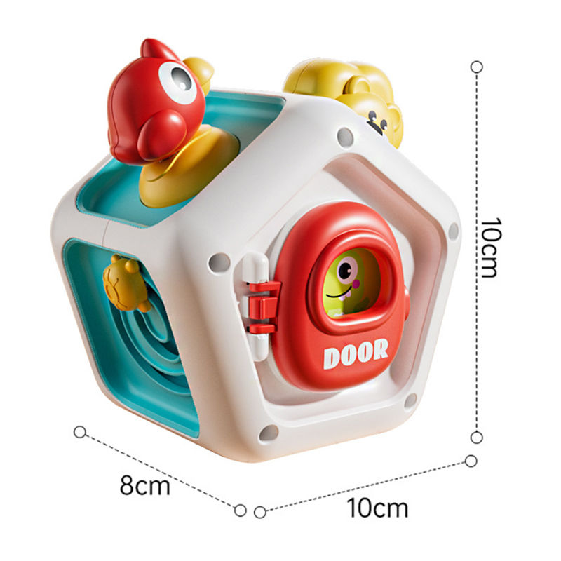 Thumbnail: Montessori Sensory Toys Baby Busy Cube Activity Travel Toy Educational Learning 