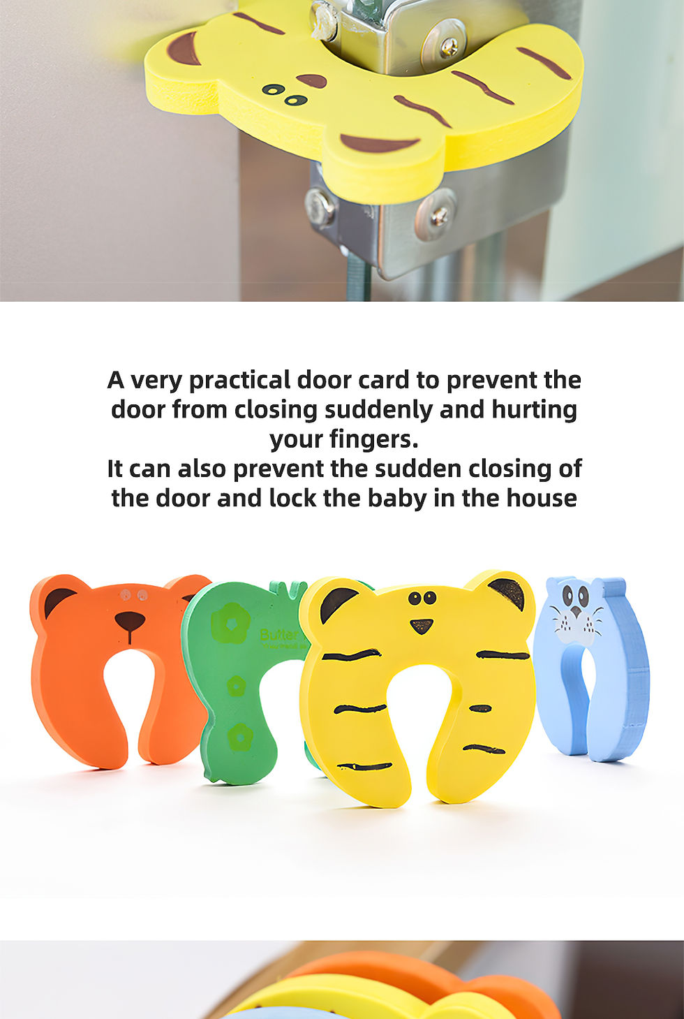 Thumbnail: 10Pcs  Baby Safety For Newborn Furniture Protection Card Door Stopper Security C
