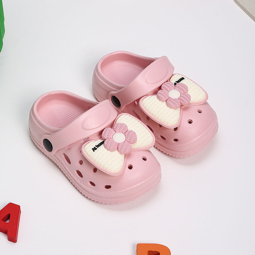 Thumbnail: New Children's Slippers Summer Handmade DIY Cartoon Bow Sandals for Girl Flip Fl