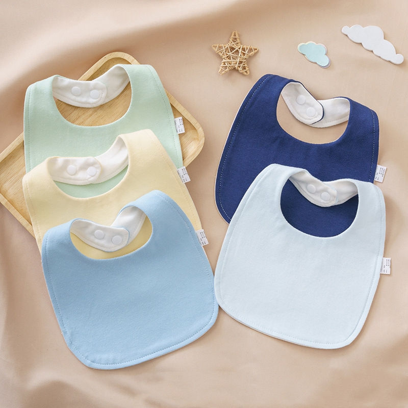 2/3pcs Cotton Soft Baby Adjustable Bibs Infant Bib Newborn Burp Cloths Bandana S
