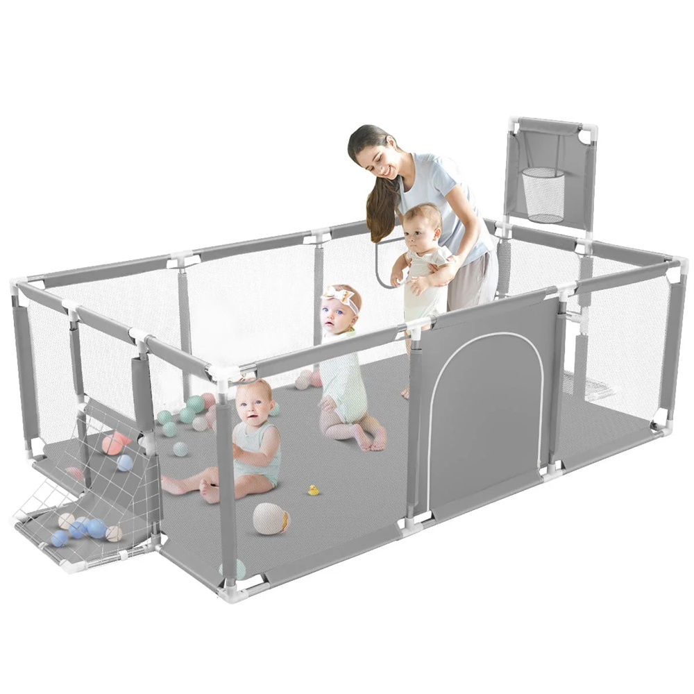 Baby Playpen Extra Large 70 Inch Safet Baby Activity Fence With Breathable Mesh