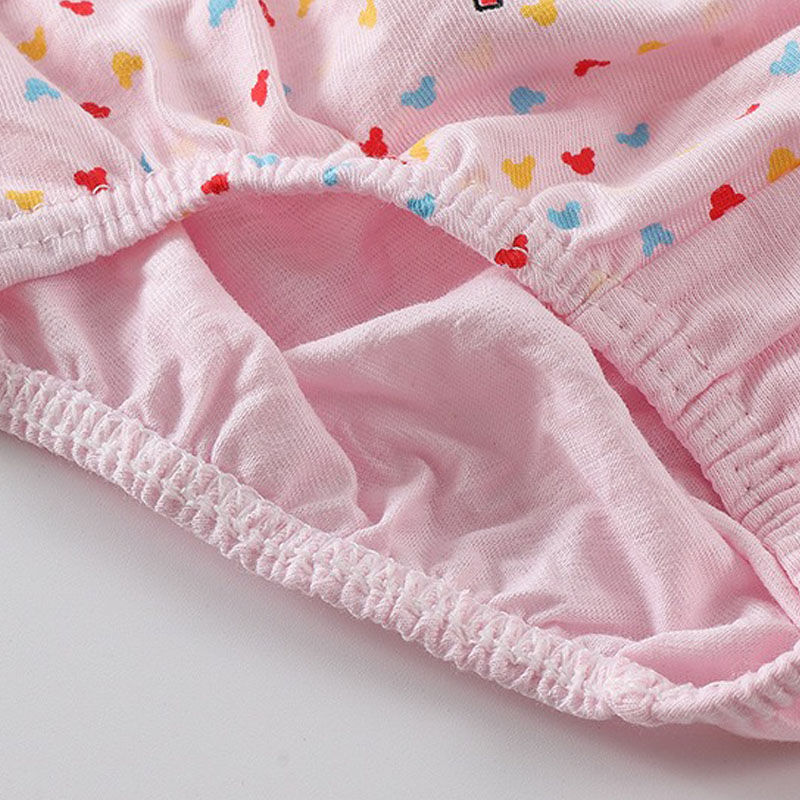 Thumbnail: 5 Packs/Box Children Underwear Mickey Cartoon Girls Panties Soft Cotton Kids Tri