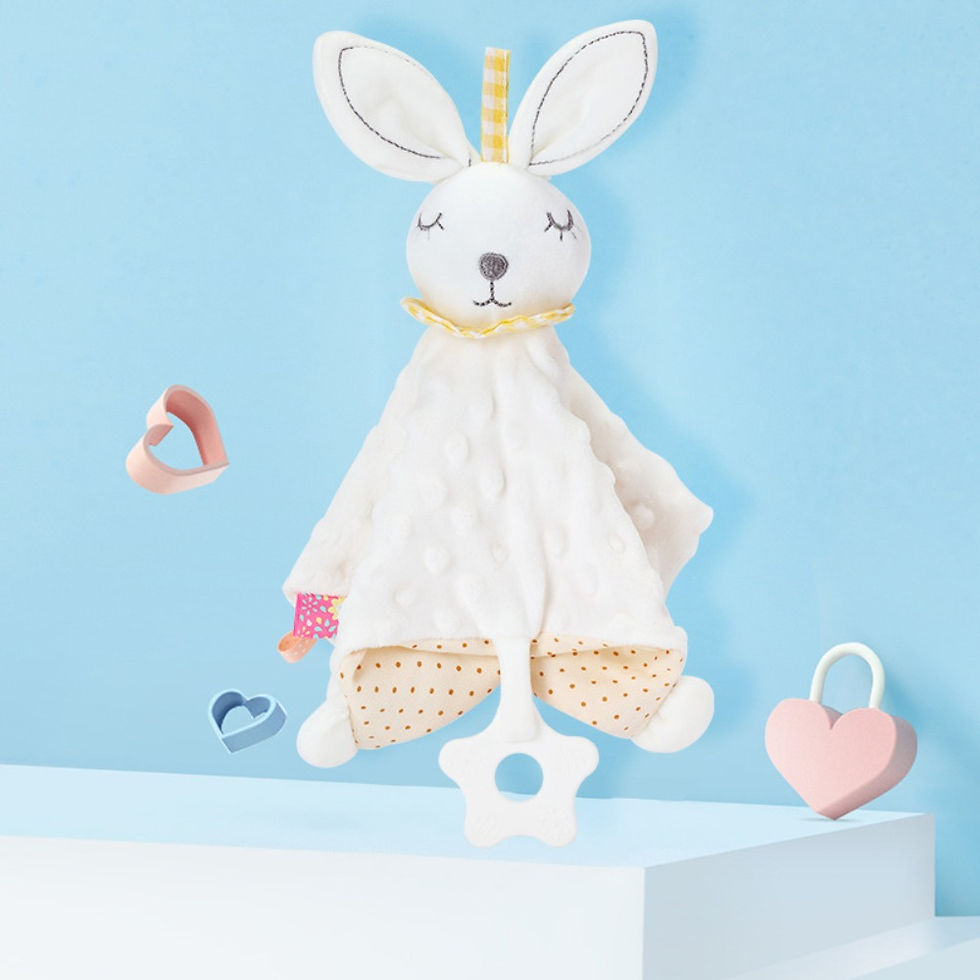 Thumbnail: Comforter Baby Security Soothing Towel Silicone Teether Stuffed Animal Newborn S