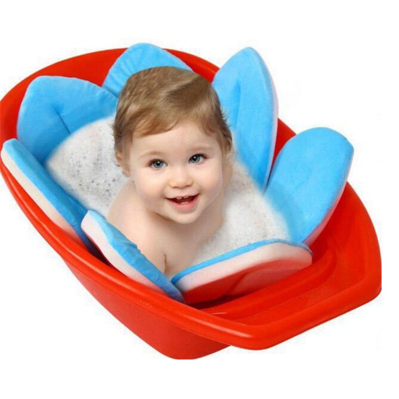 Thumbnail: Baby Shower Blooming Flower Newborn Bathtub Foldable shark shape Cushion skin Ba
