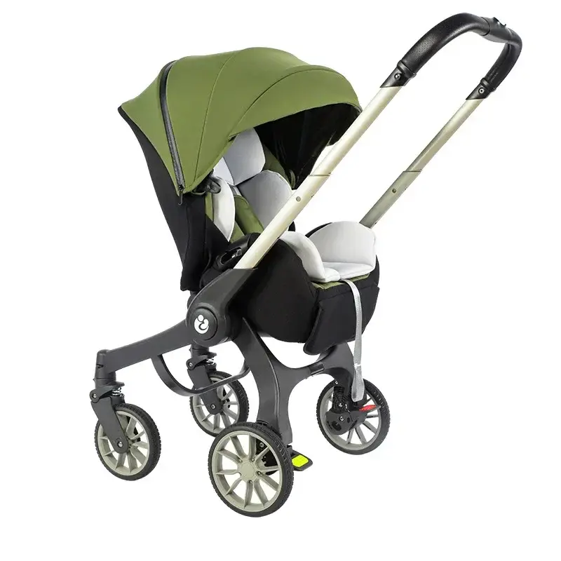 Thumbnail: 4-in-1 baby two-way stroller Multifunctional newborn baby stroller 3in1 Foldable