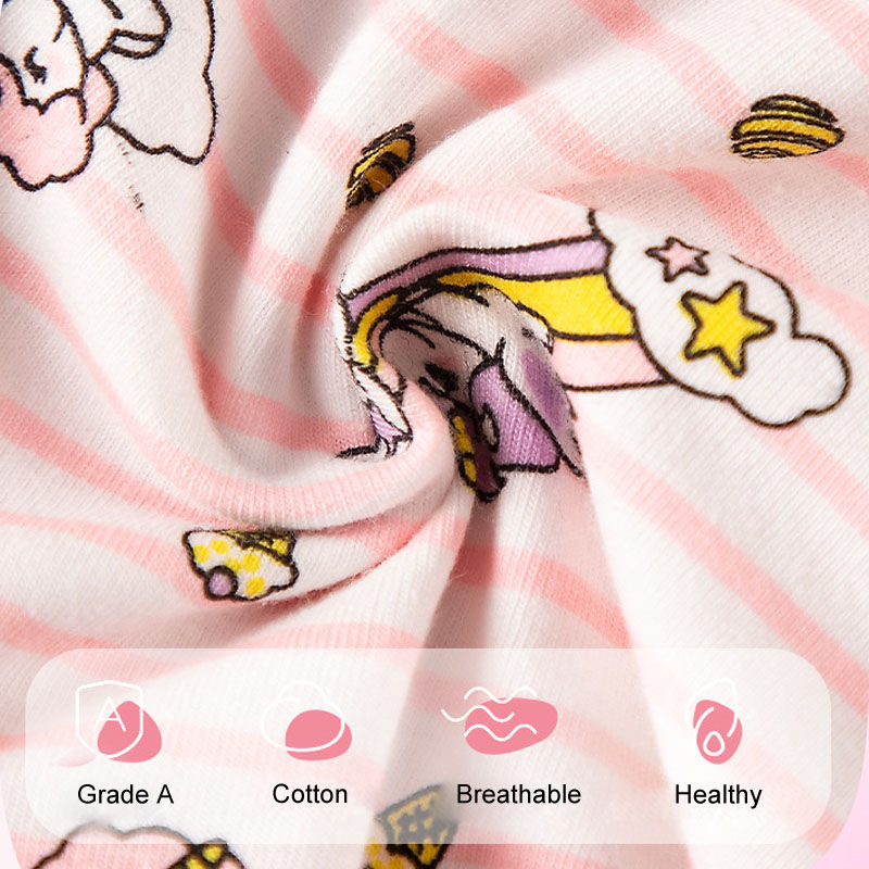 Thumbnail: 5 Packs/Box Children Underwear Mickey Cartoon Girls Panties Soft Cotton Kids Tri