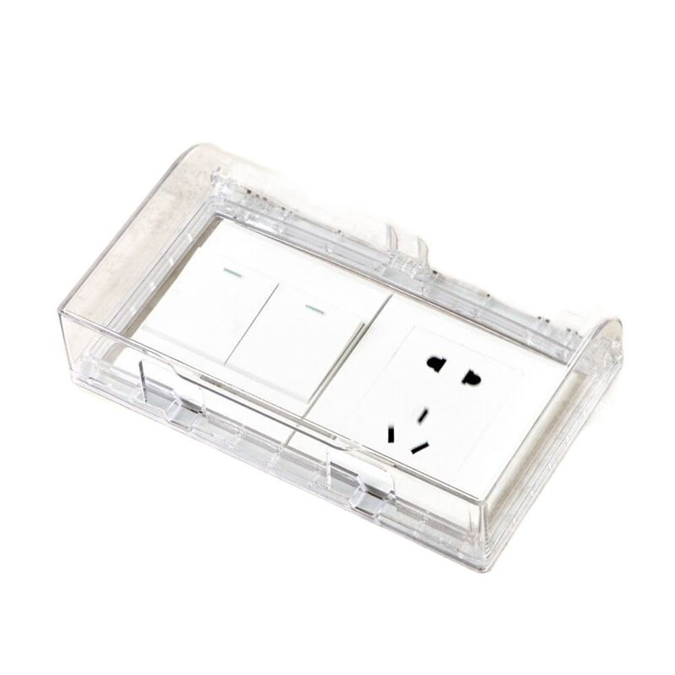 Thumbnail: Waterproof 86 Type Switch Protective Cover Power Outlet Safety Electric Plug Cov