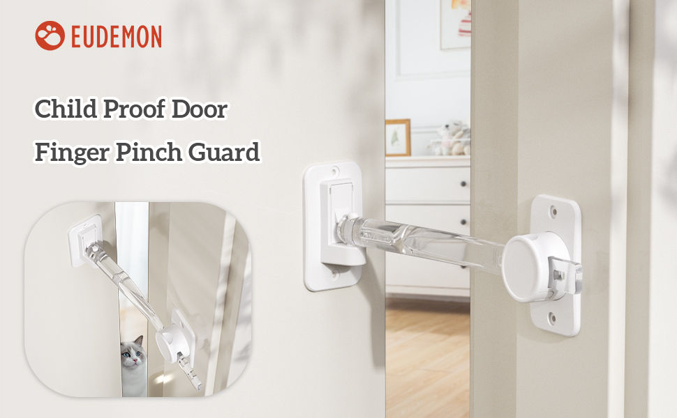 Thumbnail: EUDEMON Child Proof Finger Pinch Guard Baby Door Stopper Door Latch Adjustable D
