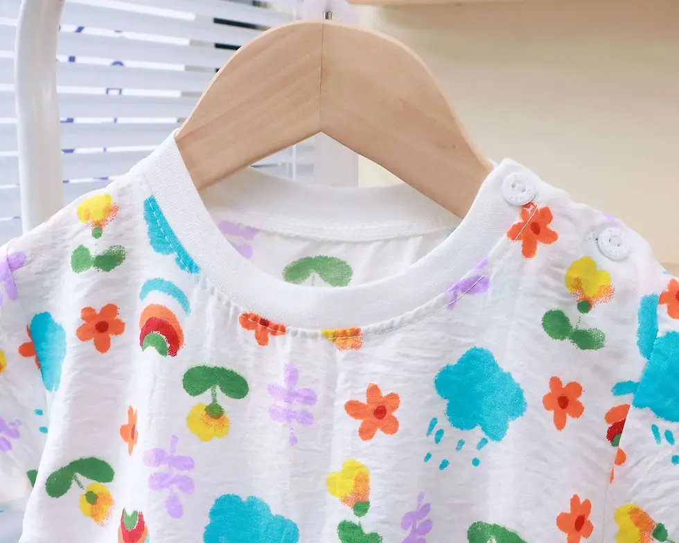 Thumbnail: Summer Kids Suit Clothes for Girls Cartoon Short Sleeve T-shirt Tops+shorts 2024