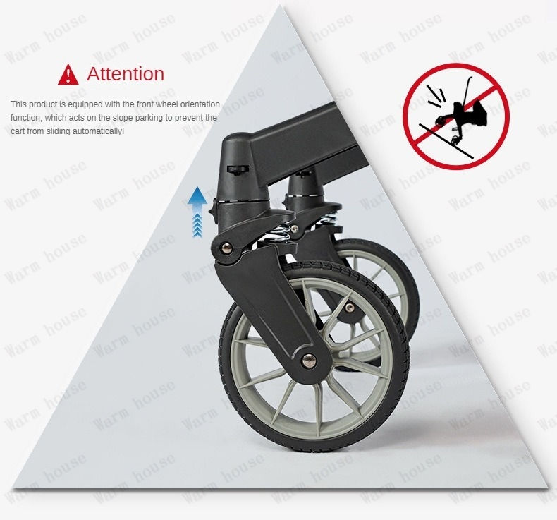 Thumbnail: 4-in-1 baby two-way stroller Multifunctional newborn baby stroller 3in1 Foldable