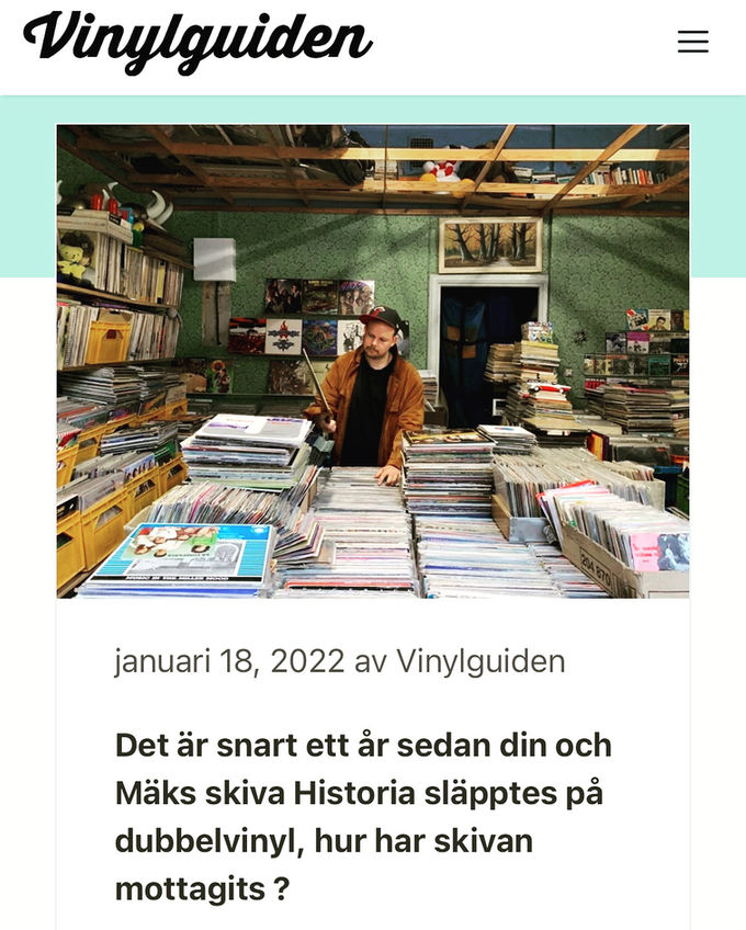 Got Interviewd by Vinylguiden. rEAD HERE!