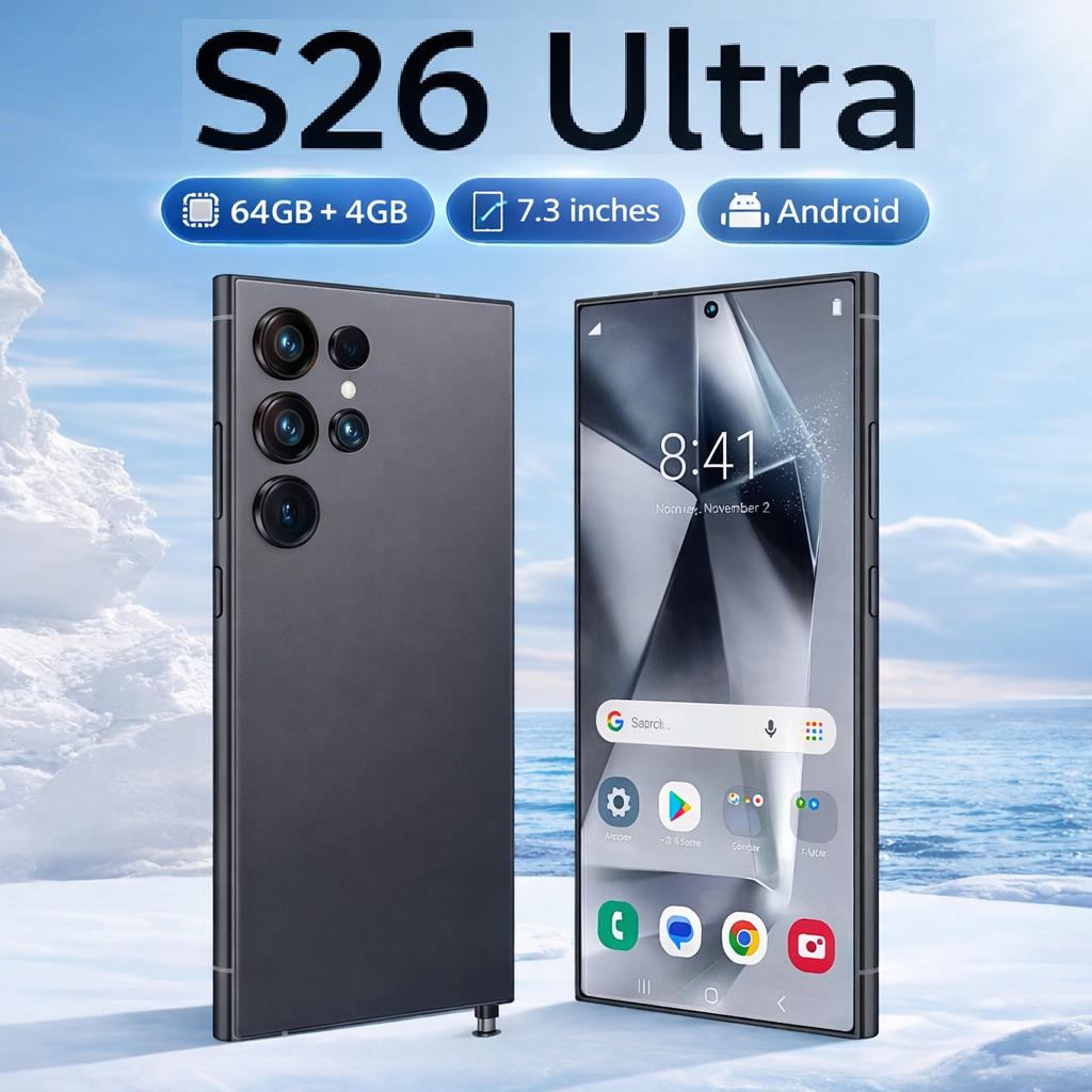 S26 Ultra 5G Smartphone 7.3" Android Cellphone Dual SIM Global Unlocked New