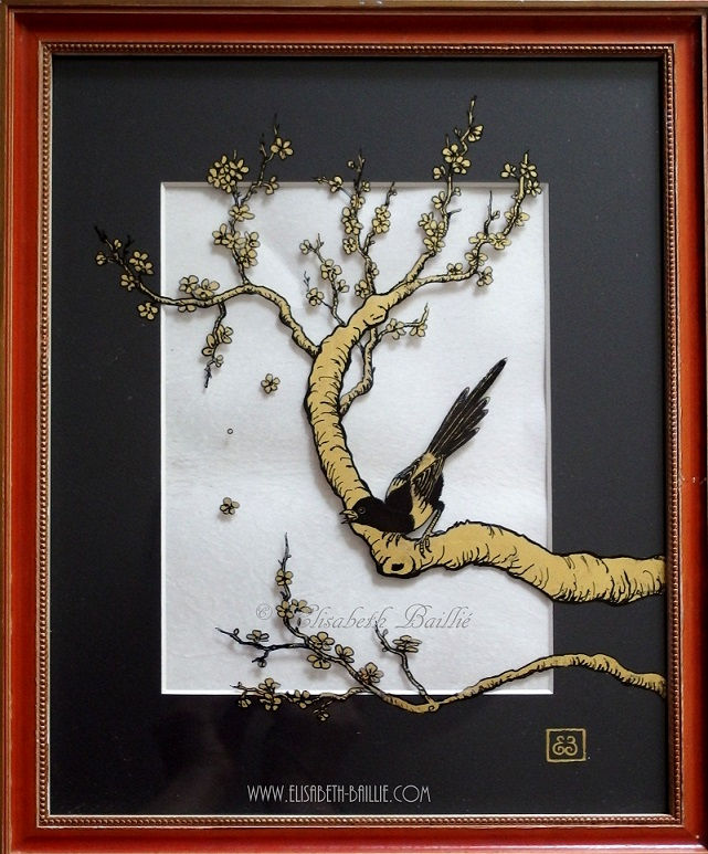 Branche d’or à l’oiseau