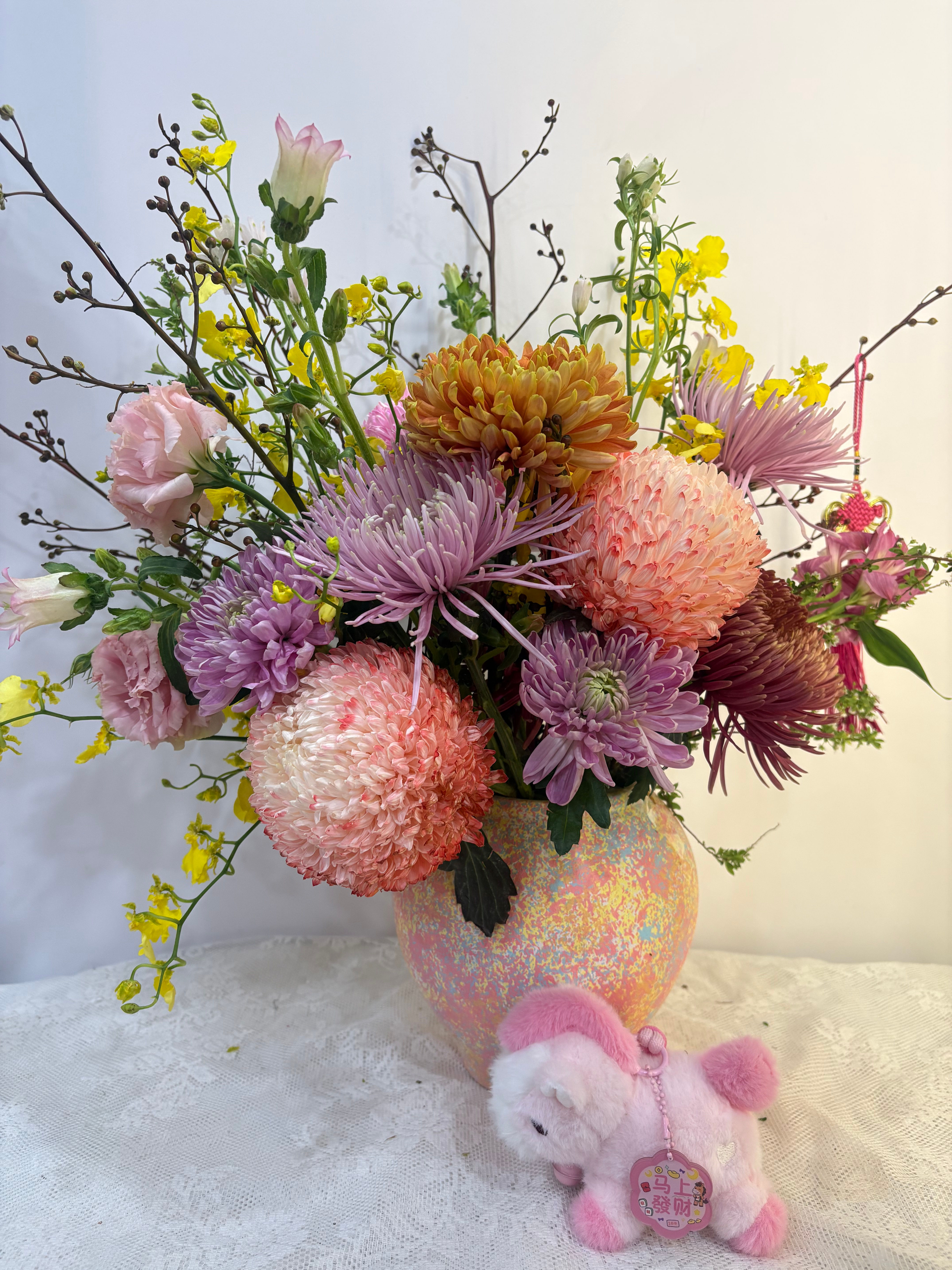 CNY oriental flower arrangement 