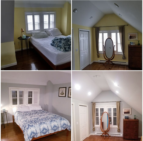 before and after loft bedroom