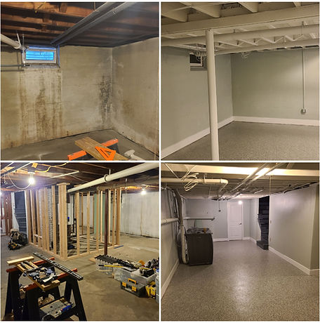 Refinishing basement