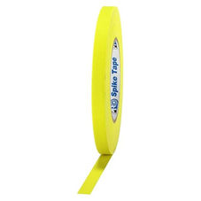 pro gaff spike gaffer tape 1/2 inch 1/2" hula hoop grip tape stage marking tape Fluorescent Yellow