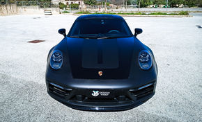 porsche carrera 911 black opaco matte nero satin wrapping pellicole