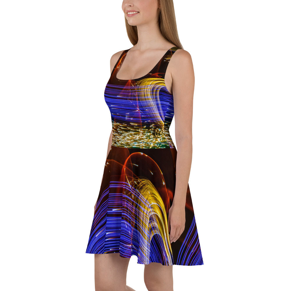 Skater Dress: Art "Light-time-CE" by Martino Motti