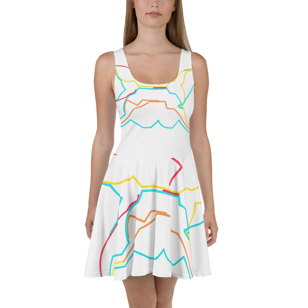 Skater Dress. Artwork "Pegase" (Pegasus) by Alexis