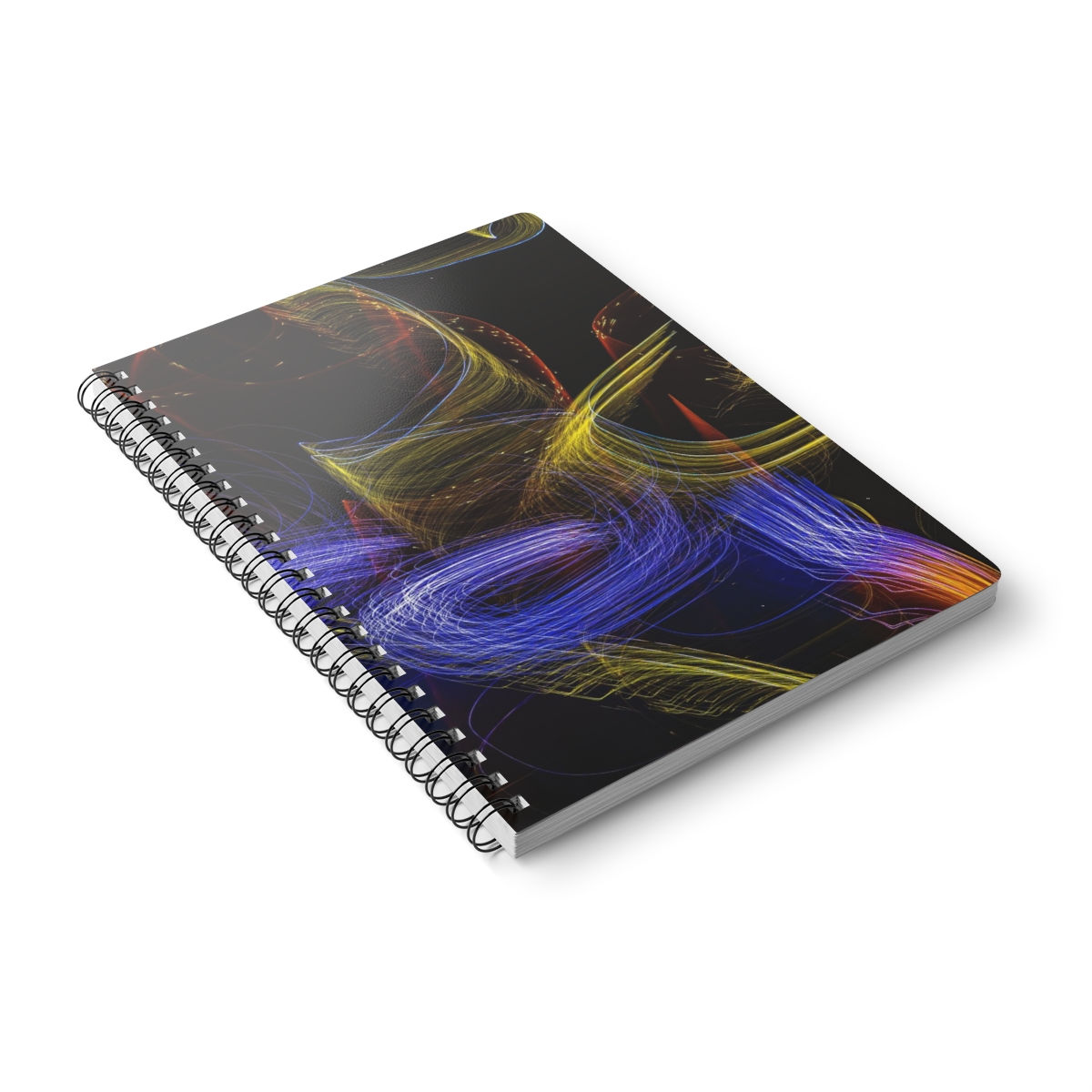 Wirobound Softcover Notebook, A5, Artwork "Light-time-BY" by Martino Motti