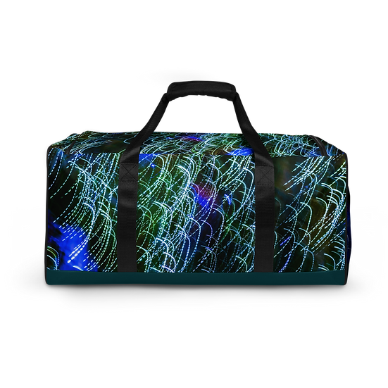 Duffle bag. Artwork "light-time-DE" by Martino Motti