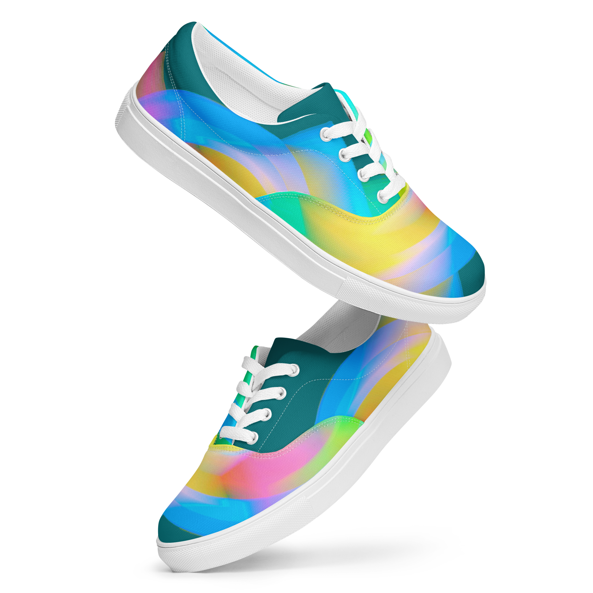Women’s lace-up canvas shoes: Art by Alexis, 0005000100010009_V_V-5