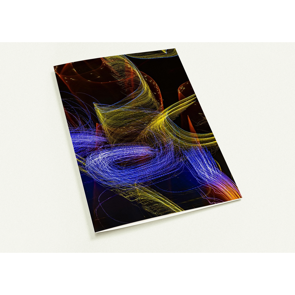 Pack of 10 Folded Cards (premium envelopes) Art "Light-time-BY" by Martino Motti
