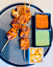 Anticucho,Peruvian icon, Cow heart, Chicken & Beef