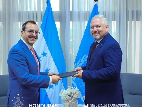 Cancillería recibe Copias de Estilo de nuevo coordinador de la ONU en Honduras 