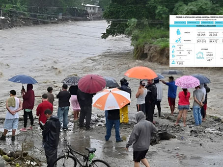 Más de 247 mil personas afectadas ha dejado la tormenta tropical Sara en Honduras