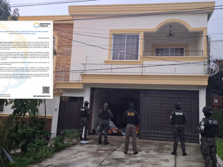MP asegura bienes a líder de organización criminal de tráfico de drogas capturado junto a su hija
